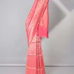 Pink jaal jacquard banarasi silk saree